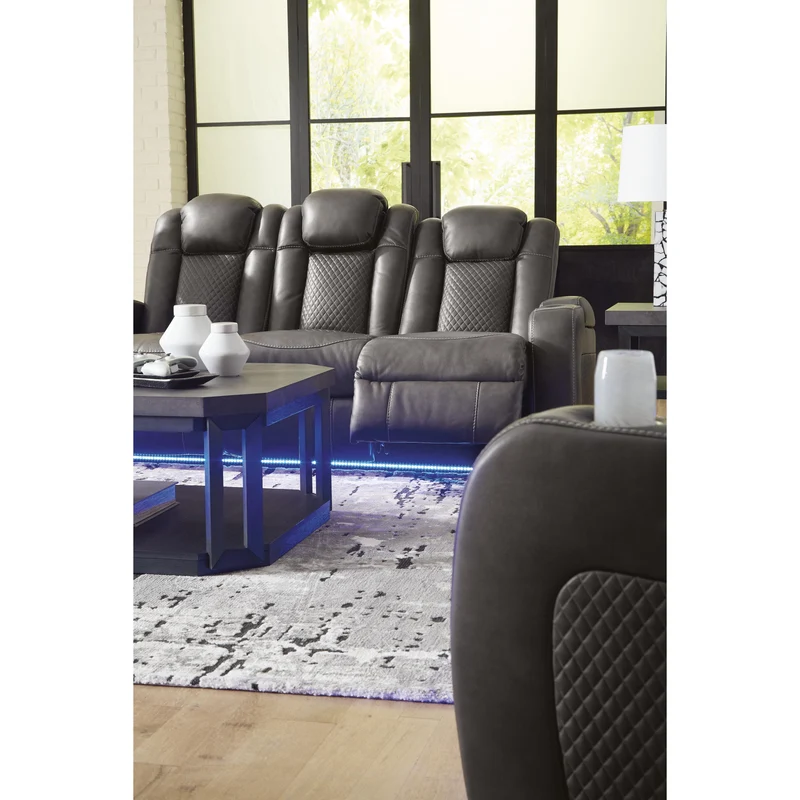 Signature Design by Ashley Fyne-Dyme 3660215 Power Reclining Sofa with Adjustable Headrest