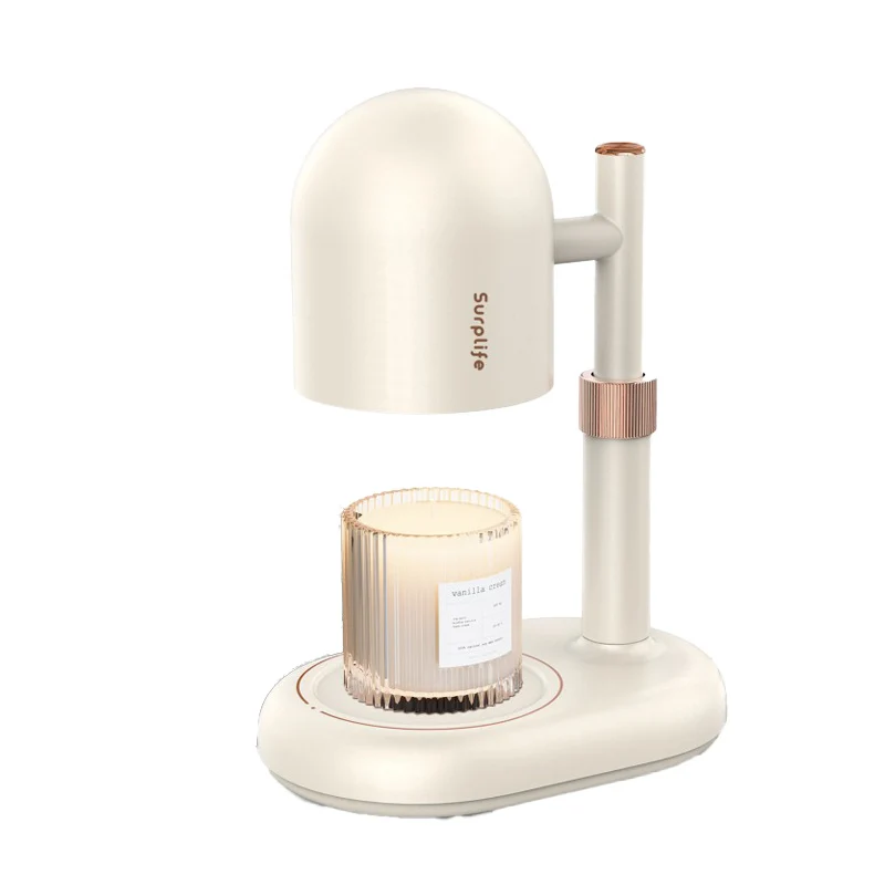 Modern Minimalist Cylindrical Iron 1-Light Aroma Melt Wax Table Lamp For Bedroom
