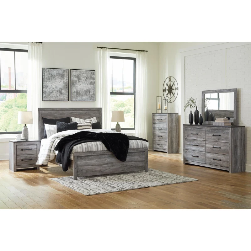 Signature Design by Ashley Bronyan B1290 7 pc Queen Panel Bedroom Set