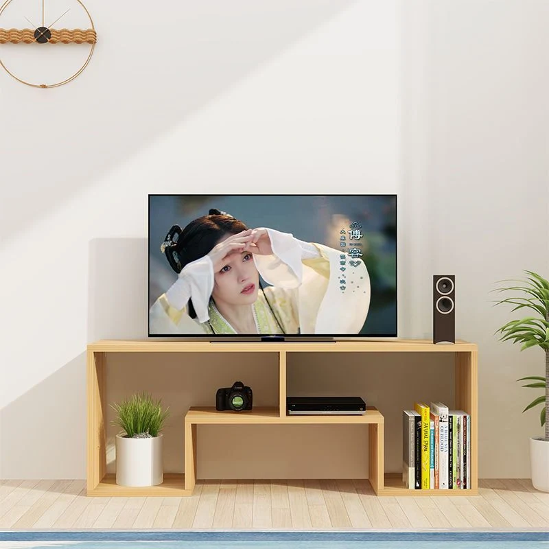 Modern Minimalist Rectangular Particle Board TV Stand For 2-Tier For Living Room