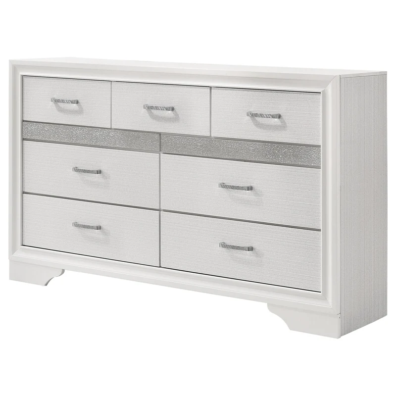 Coaster Furniture Miranda 205113 7-Drawer Dresser - White