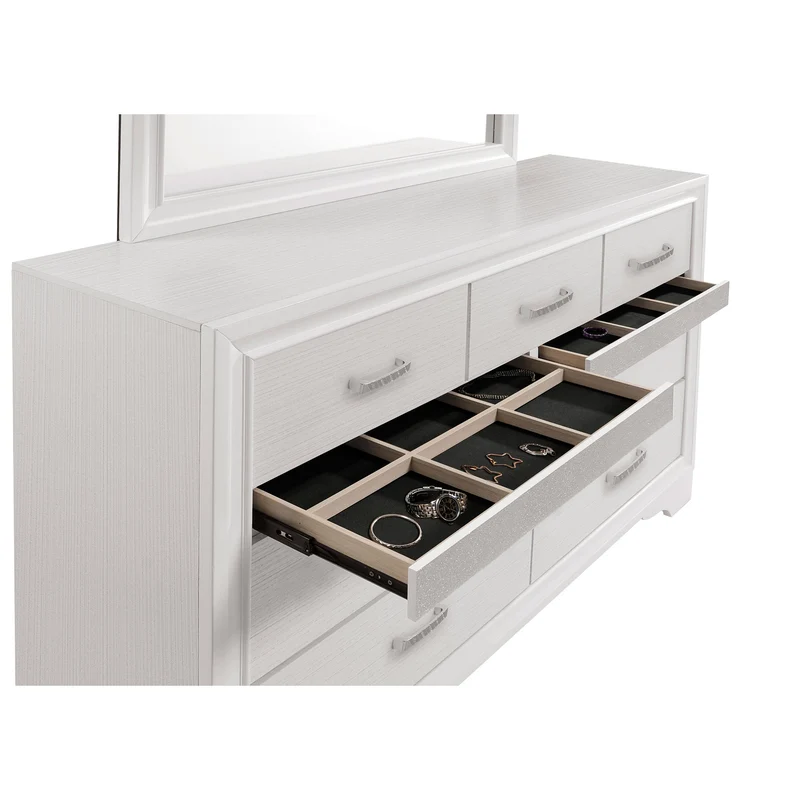 Coaster Furniture Miranda 205113 7-Drawer Dresser - White