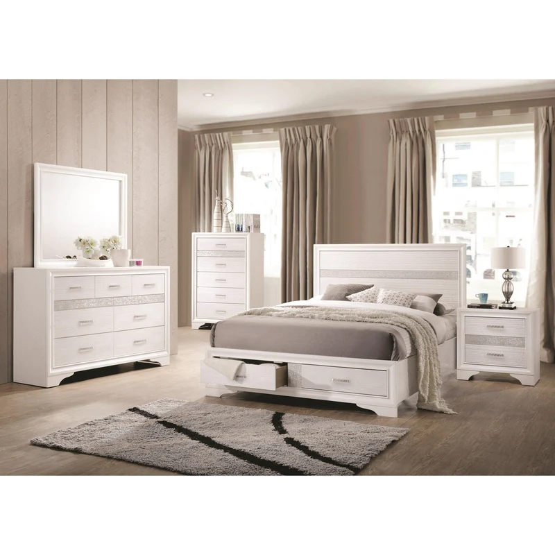 Coaster Furniture Miranda 205114 Dresser Mirror - White