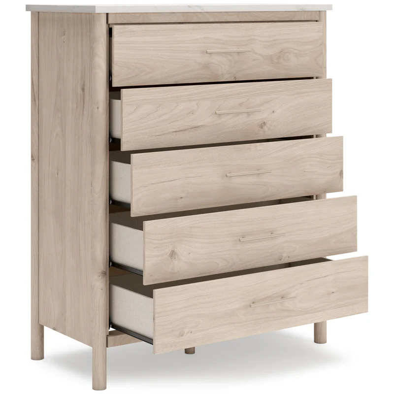 Signature Design by Ashley Cadmori B2615-345 Five Drawer Wide Chest