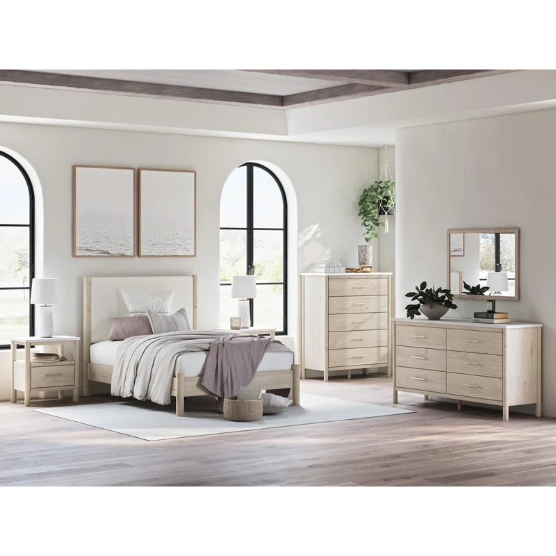 Signature Design by Ashley Cadmori B2615-345 Five Drawer Wide Chest