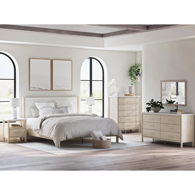 Signature Design by Ashley Cadmori B2615-345 Five Drawer Wide Chest