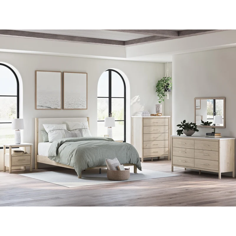 Signature Design by Ashley Cadmori B2615-345 Five Drawer Wide Chest