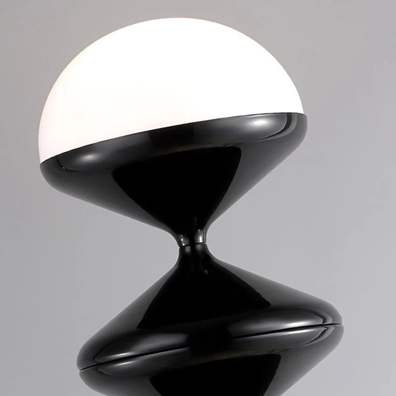 Contemporary Scandinavian Iron Acrylic Cream Round 1-Light Standing Floor Lamp For Bedroom