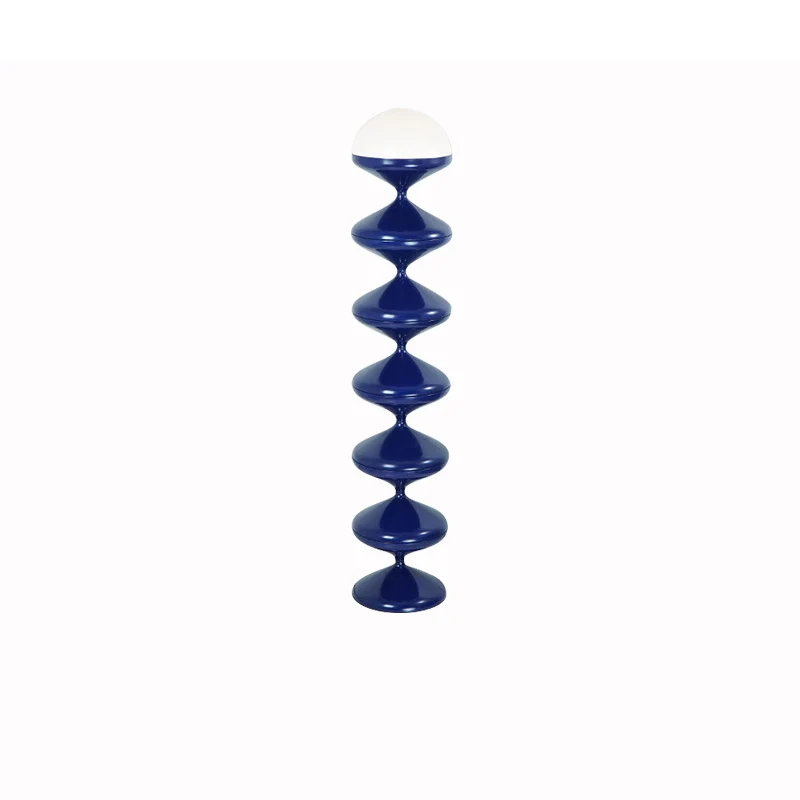Contemporary Scandinavian Iron Acrylic Cream Round 1-Light Standing Floor Lamp For Bedroom