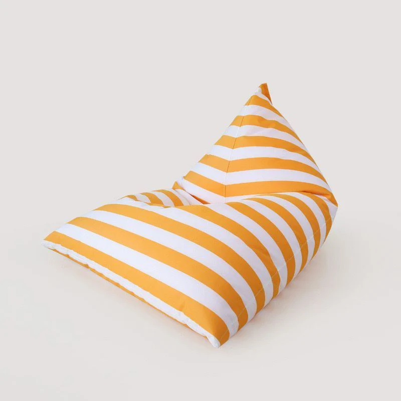 Contemporary Coastal Waterproof Triangle Polyester Fabric & EPS Outdoor Detachable Lazy Sofa Backrest Armless For Garden