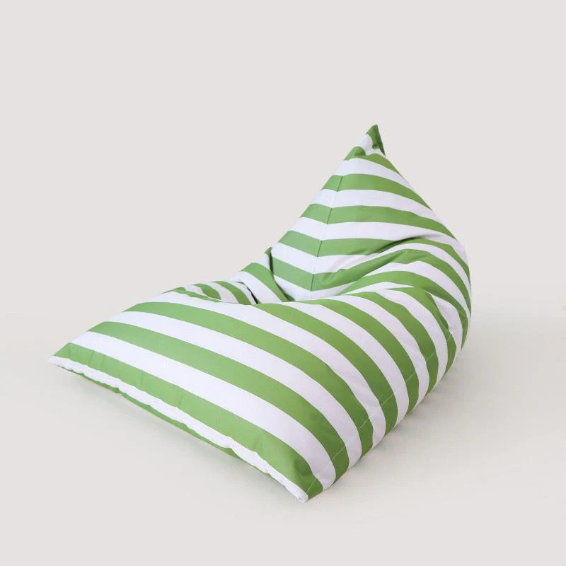 Contemporary Coastal Waterproof Triangle Polyester Fabric & EPS Outdoor Detachable Lazy Sofa Backrest Armless For Garden