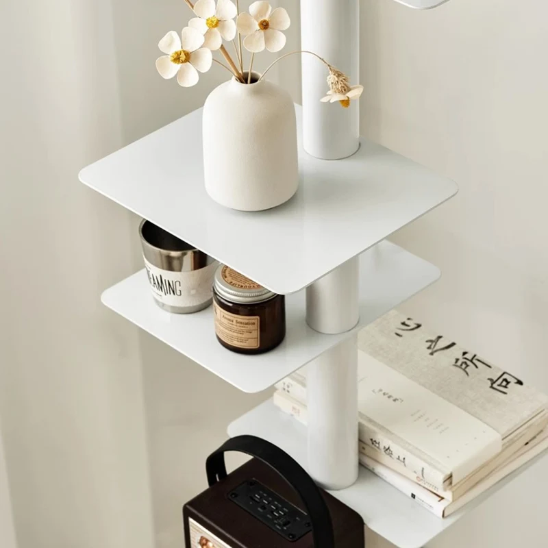 Modern Mid-Century Carbon Steel Invisible Spiral Bookshelf 9-Tier Display Rack Corner Storage Rack For Home Office