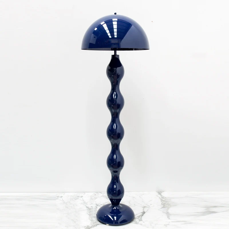Contemporary Nordic Mushroom Iron Resin 2-Light Standing Floor Lamp For Bedroom