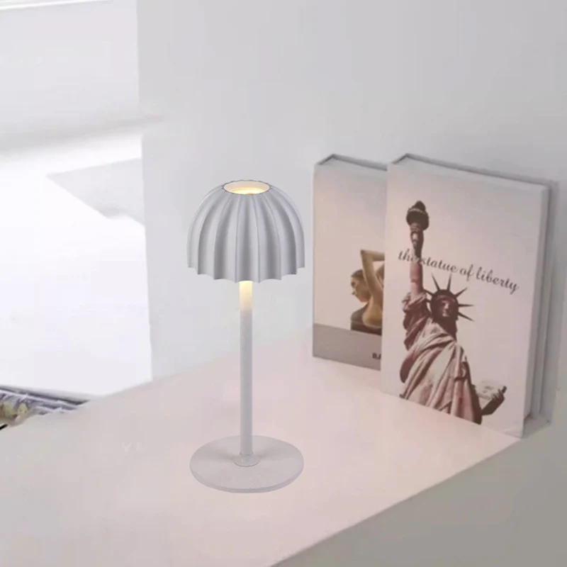 Contemporary Scandinavian Umbrella Shape PC Hardware USB LED Table Lamp Night Light For Bedroom