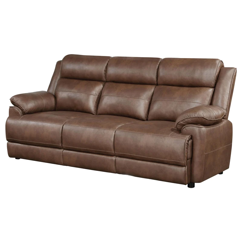 Coaster Furniture Ellington 508281 Upholstered Padded Arm Sofa - Dark Brown