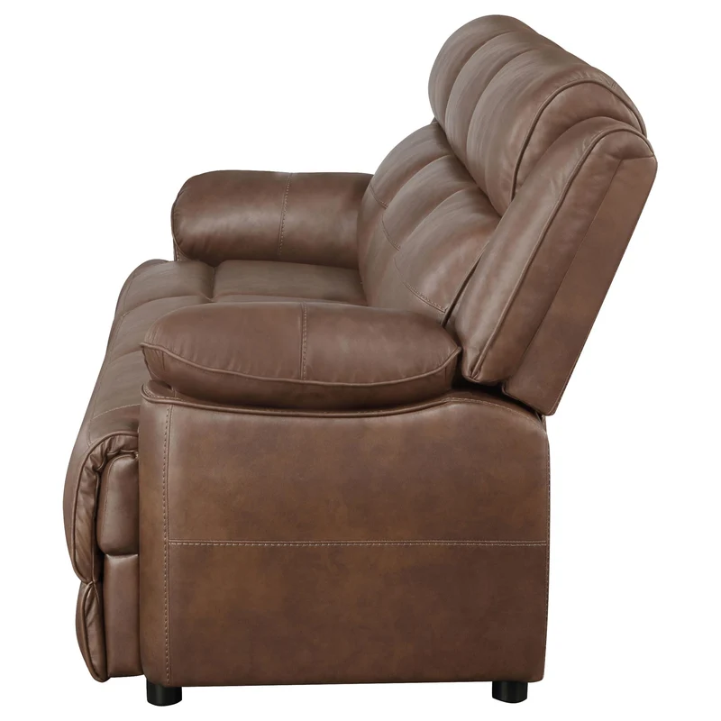 Coaster Furniture Ellington 508281 Upholstered Padded Arm Sofa - Dark Brown