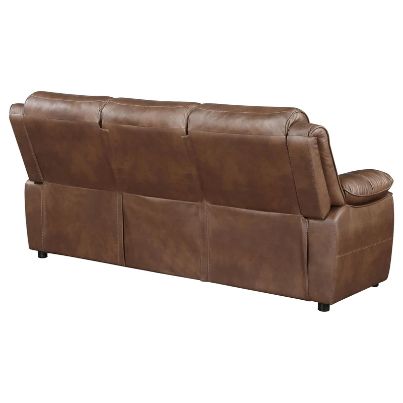 Coaster Furniture Ellington 508281 Upholstered Padded Arm Sofa - Dark Brown