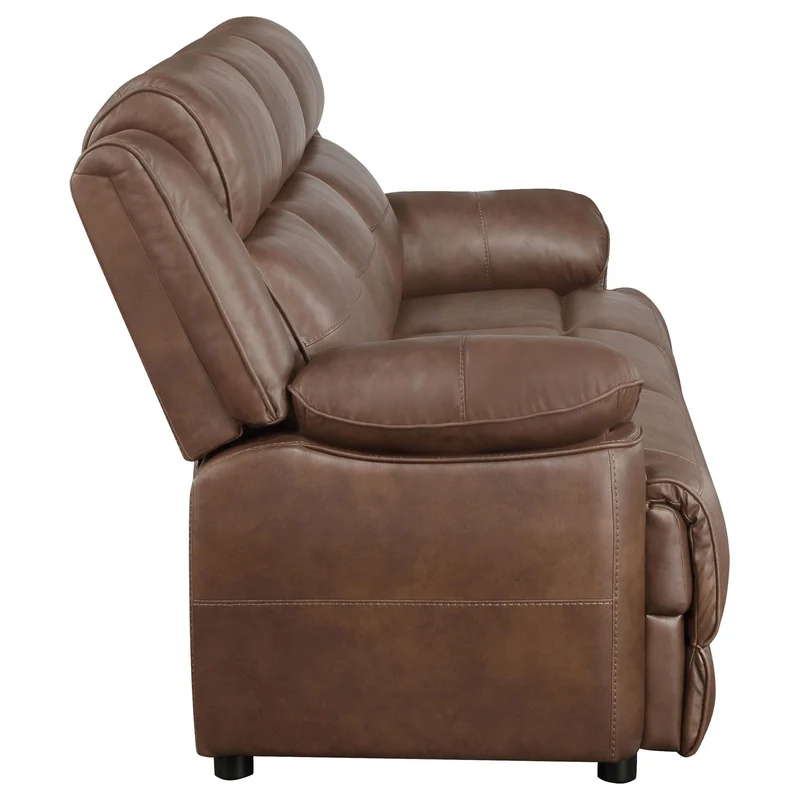 Coaster Furniture Ellington 508281 Upholstered Padded Arm Sofa - Dark Brown