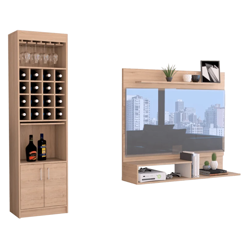 Combo para Sala Moroni, Incluye Panel TV y Bar