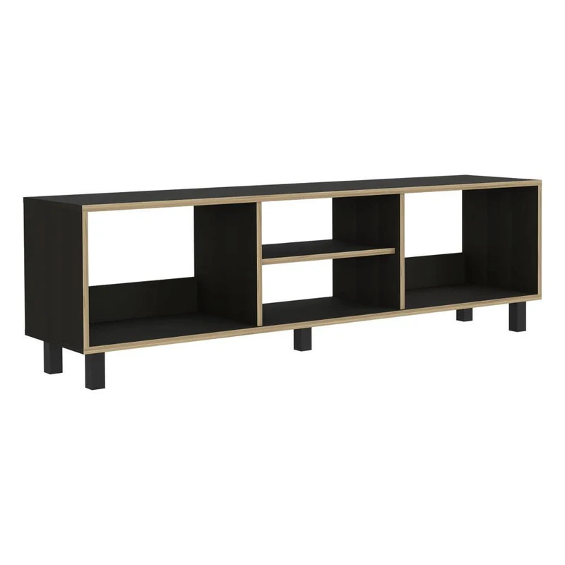 Combo para Sala Montecarlo, Incluye Mesa para TV y Biblioteca Escalera