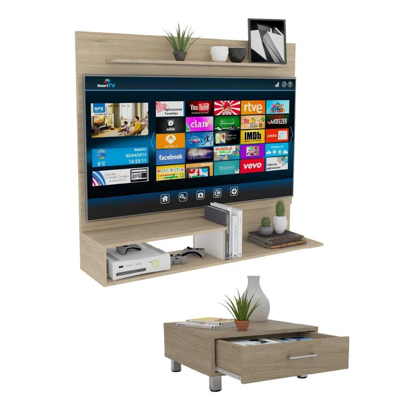 Combo para Sala de Estar Laurent, Incluye Panel de TV y Mesa de Centro