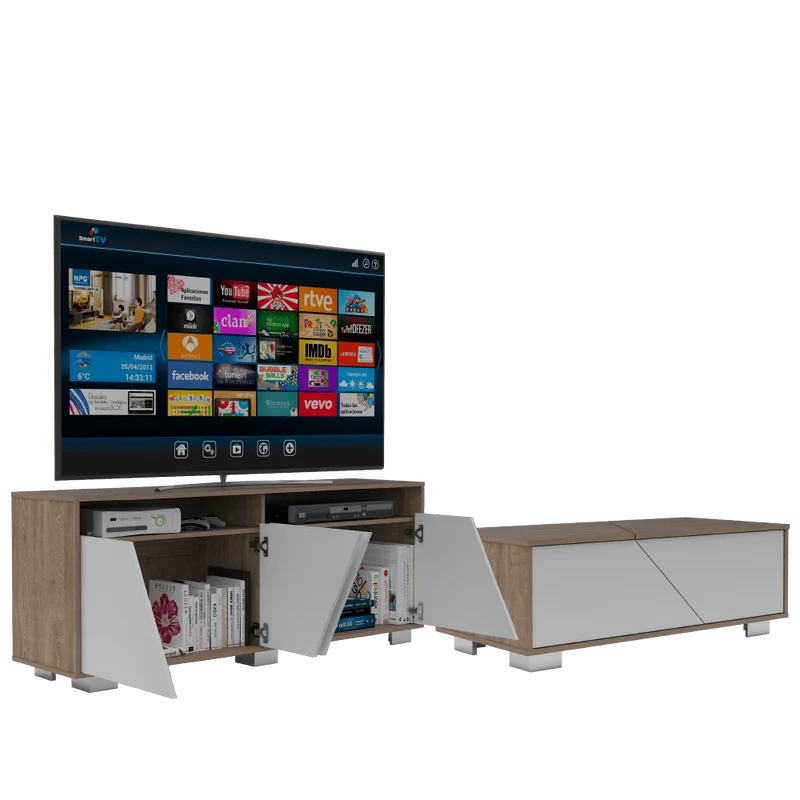 Combo para Sala Baruk, Incluye Mesa TV y Mesa de Centro