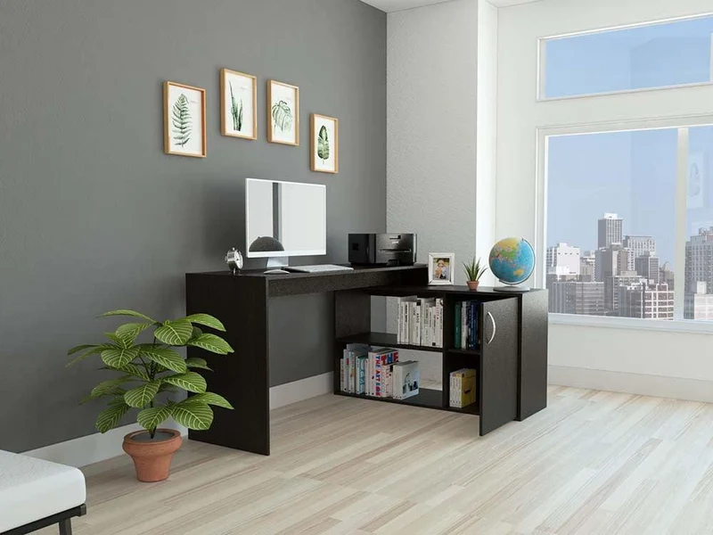 Combo para Sala Apeninos, Incluye Mesa para TV y Escritorio