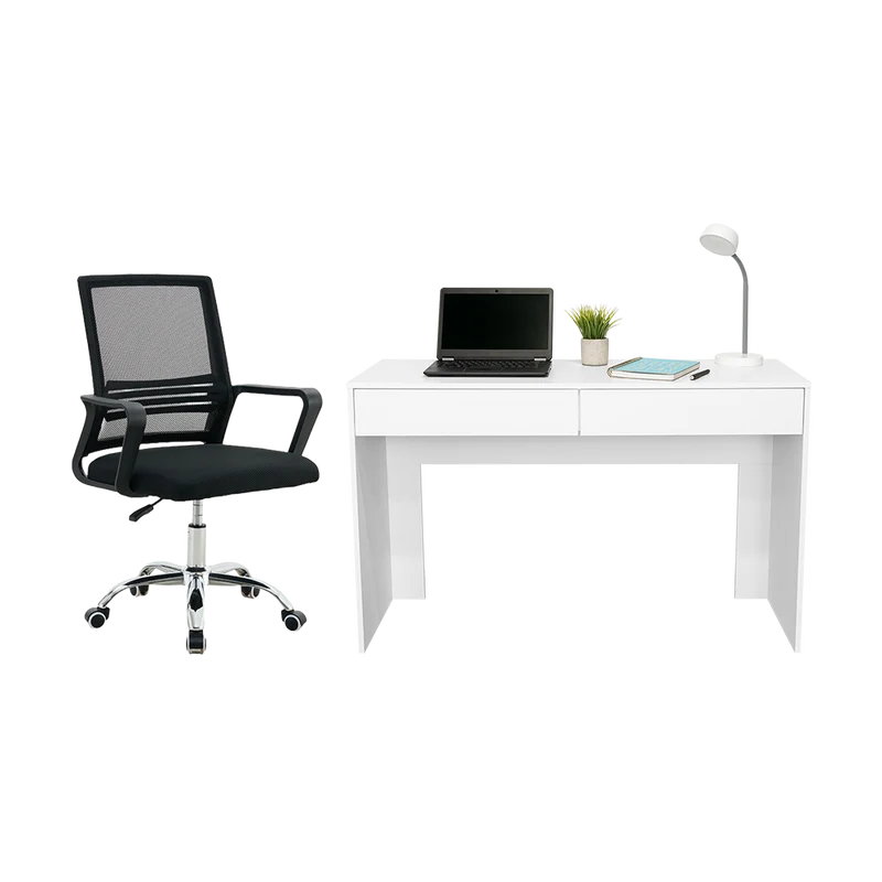 Combo para Oficina Tressa, Incluye Escritorio y Silla de Escritorio