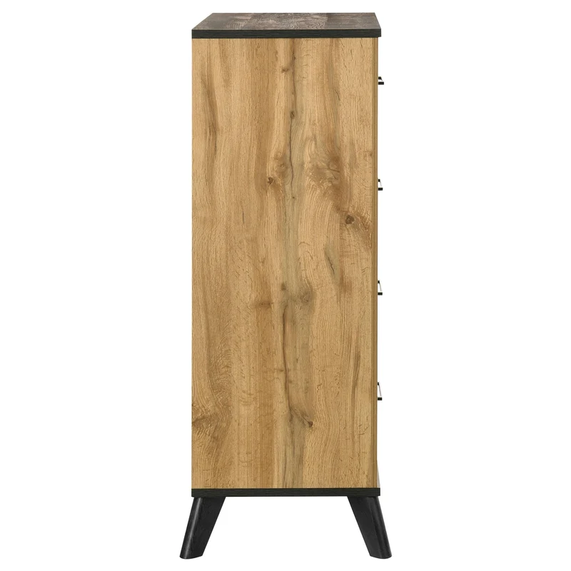 Coaster Furniture Kaywood 225005 4-Drawer Bedroom Chest of Drawers - Natural Pine