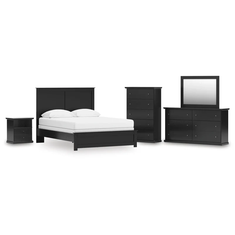 Signature Design by Ashley Maribel B138B75 7 pc Queen Panel Bedroom Set