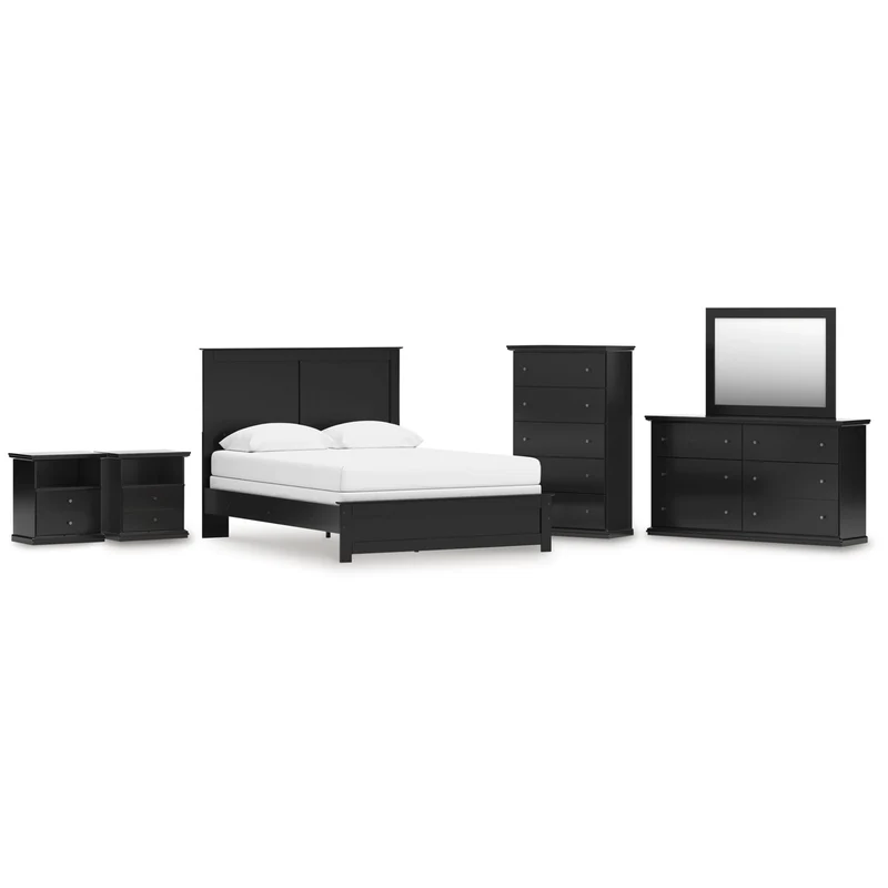 Signature Design by Ashley Maribel B138B76 8 pc Queen Panel Bedroom Set