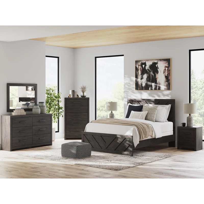 Signature Design by Ashley Prendonea B3789 8 pc King Panel Bedroom Set