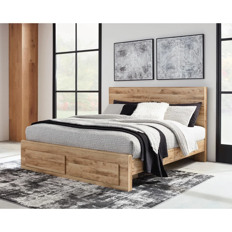 Signature Design by Ashley Hyanna B1050B16 6 pc King Platform Storage Bedroom Set