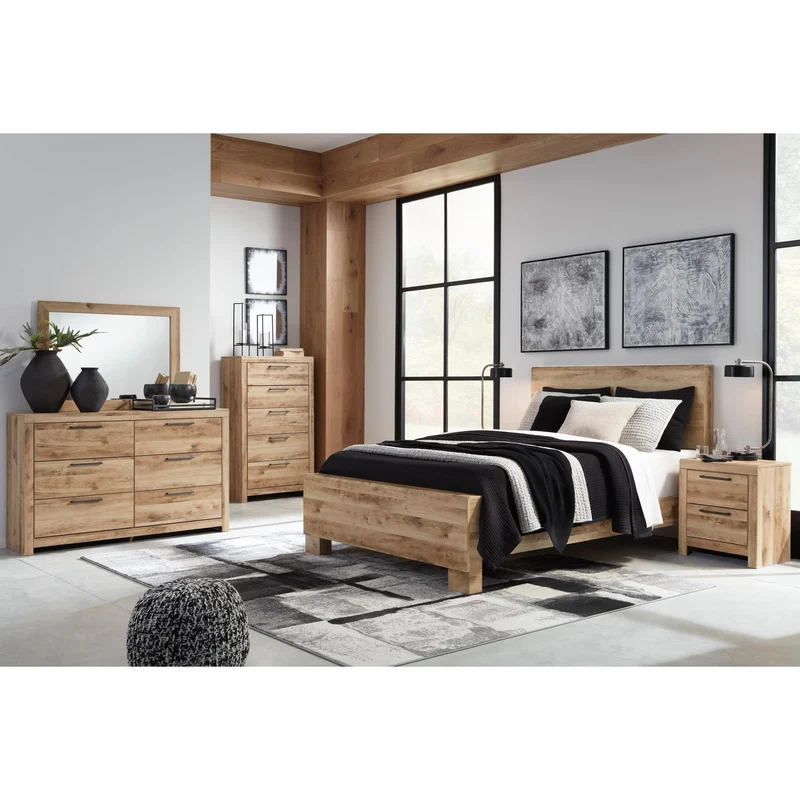 Signature Design by Ashley Hyanna B1050B36 6 pc King Panel Bedroom Set