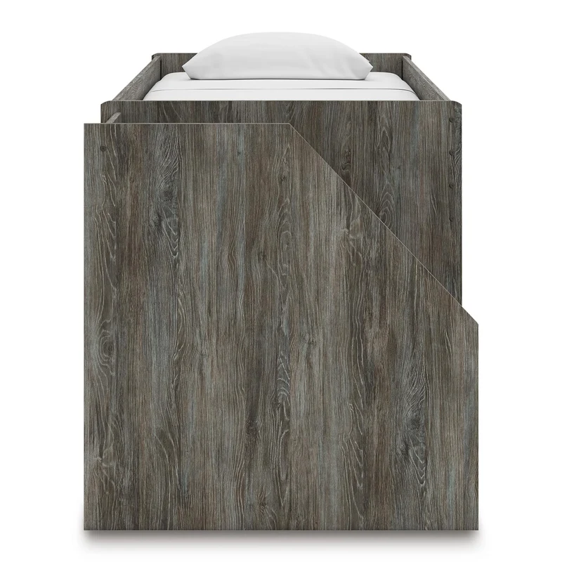 Signature Design by Ashley Frandern B4480B16 Twin Loft Bed with Bookcase and Drawer Storage