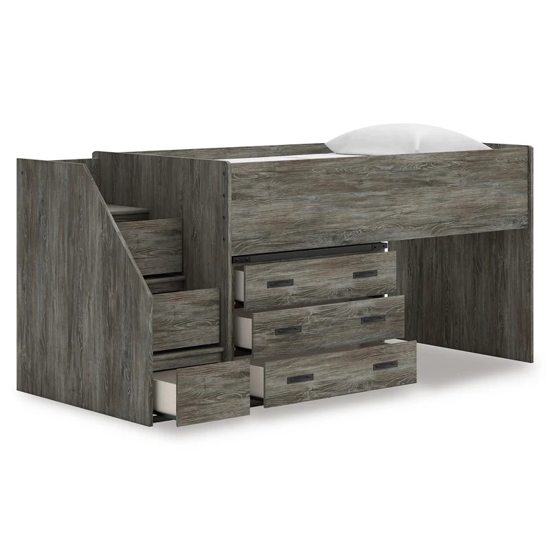 Signature Design by Ashley Frandern B4480B15 Twin Loft Bed with Drawer Storage