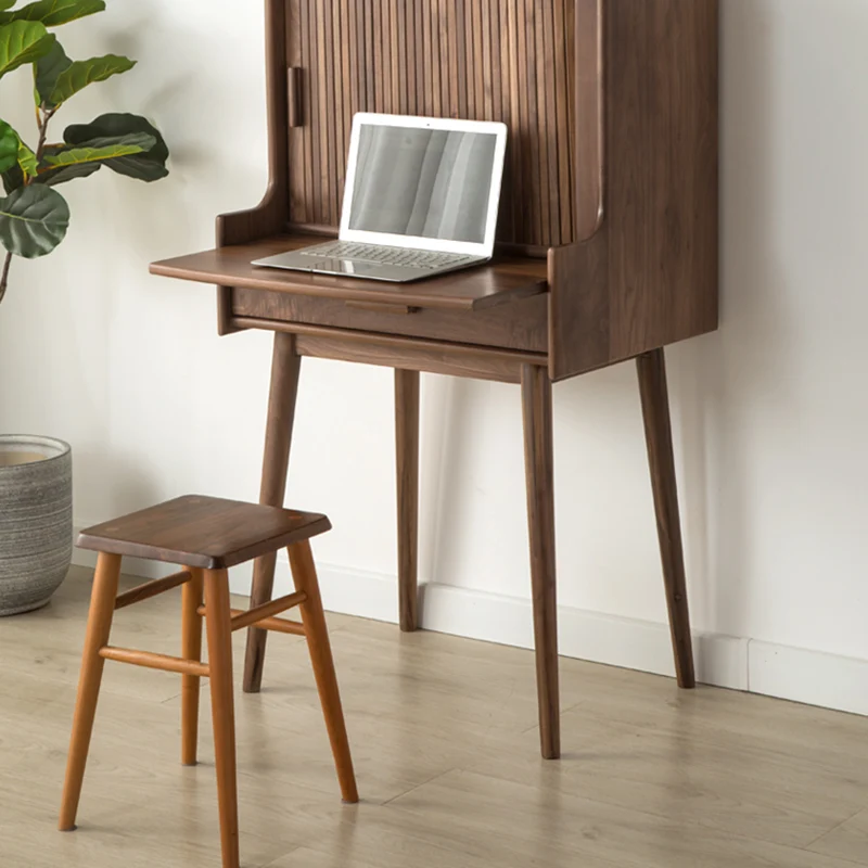 Traditional Vintage Wood Rectangular Makeup Vanity With 1-Drawer For Bedroom And Living Room