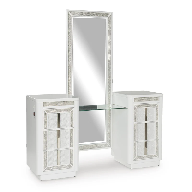 Signature Design by Ashley Chalanna B822B7 Vanity with Mirror