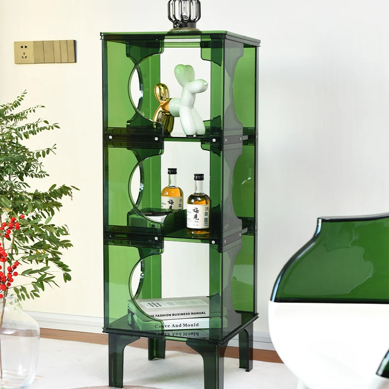 Contemporary Scandinavian PC Sideboard Storage Rack Display Stand 2/3/4-Shelf For Living Room