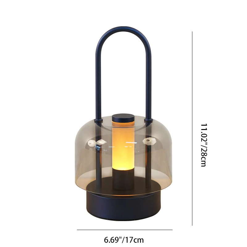 Contemporary Nordic USB Metal & Acrylic Round LED Table Lamp With Touch Dimming For Bedroom And Living Room