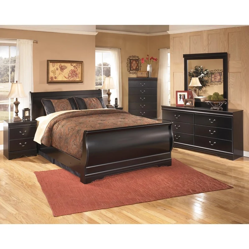 Signature Design by Ashley Huey Vineyard B128 8 pc Full Sleigh Bedroom Set