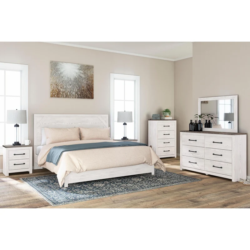 Signature Design by Ashley Gerridan B1190 6 pc King Panel Bedroom Set