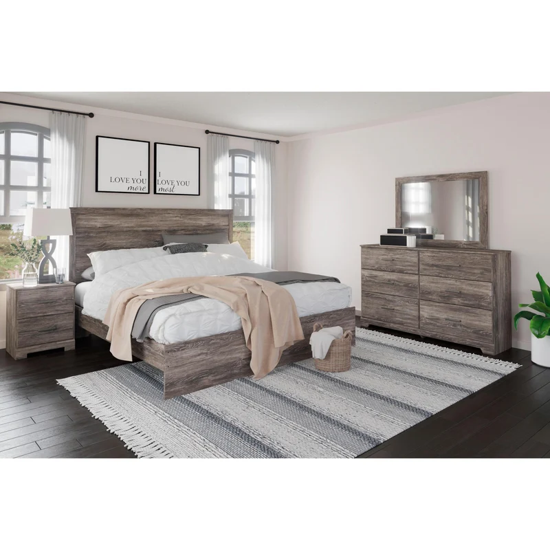 Signature Design by Ashley Ralinski B2587B8 6 pc King Panel Bedroom Set