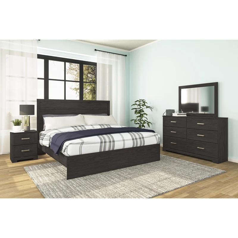 Signature Design by Ashley Belachime B2589B8 6 pc King Panel Bedroom Set