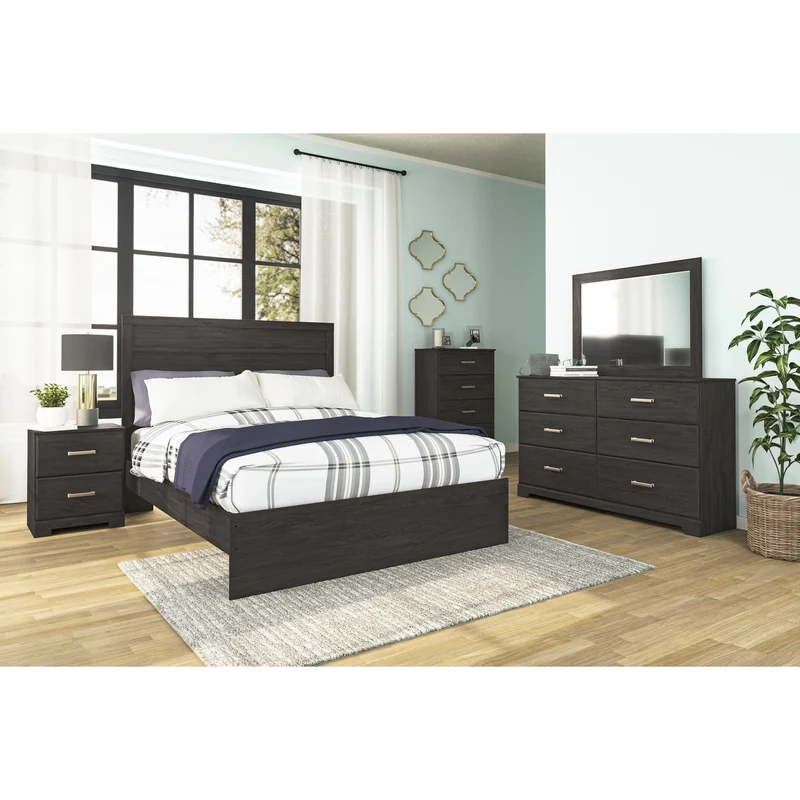 Signature Design by Ashley Belachime B2589B16 7 pc Queen Panel Bedroom Set