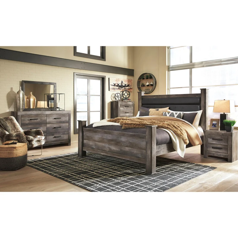 Signature Design by Ashley Wynnlow B440 5 pc King Poster Bedroom Set