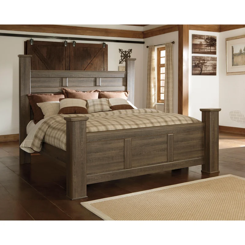 Signature Design by Ashley Juararo B251B31 7 pc King Poster Bedroom Set
