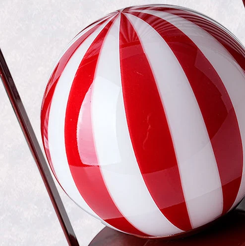 Contemporary Creative Glass Ball Shade Iron LED Portable Table Lamp Night Light For Bedroom
