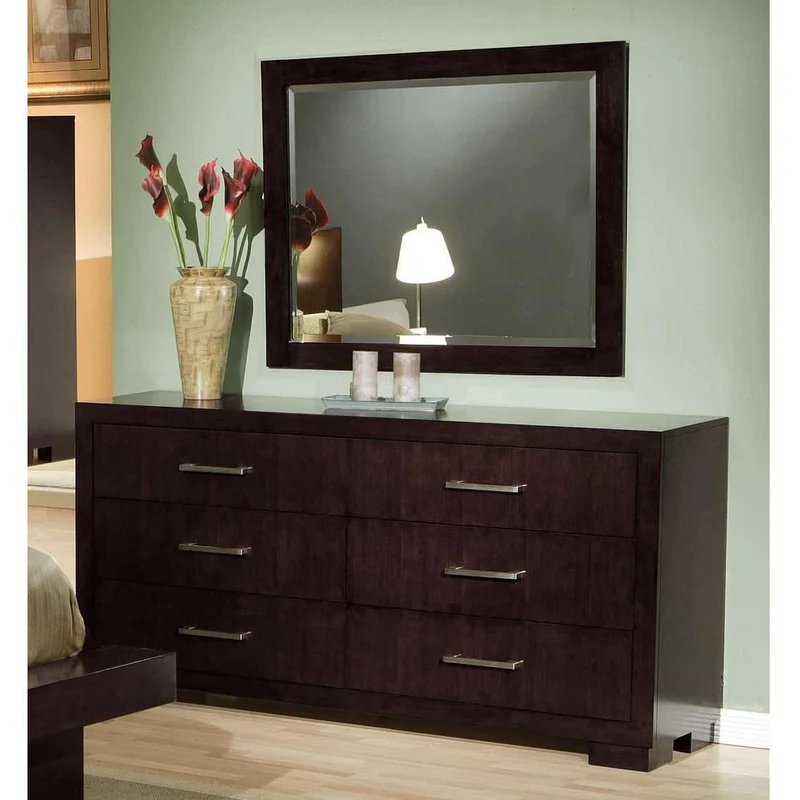 Coaster Furniture Jessica 200714 Dresser Mirror - Cappuccino