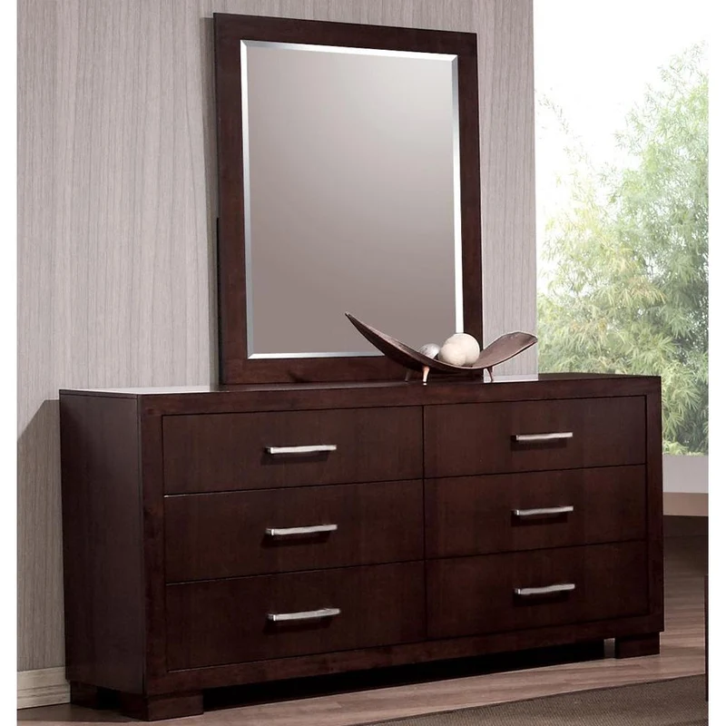 Coaster Furniture Jessica 200714 Dresser Mirror - Cappuccino